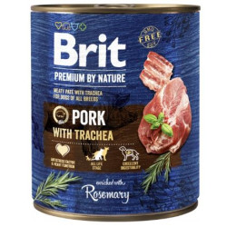 mangime umido brit premium by nature maiale con trachea per cane