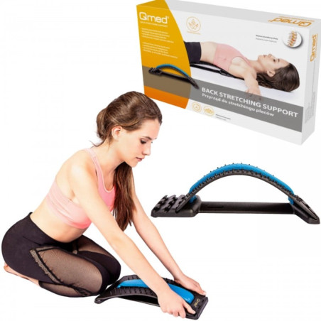 supporto per lo stretching della schiena mdh qmed max 110kg nero/blu