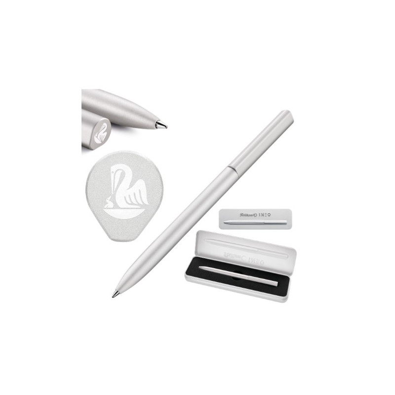 penna a sfera pelikan ineo elements grigio [822466]
