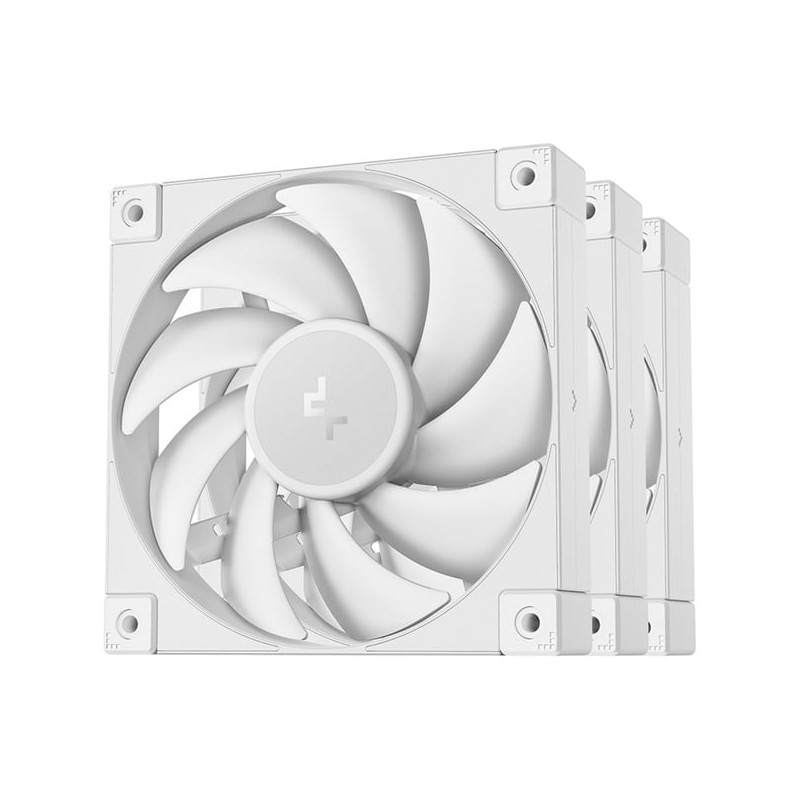 set ventole 120x120 deepcool per case 120mm bianco 3pz [r-fd12-whnpn3-g]