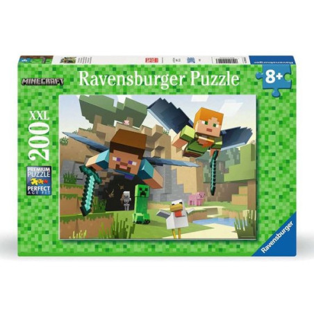puzzle ravensburger minecraft - avventure con gli animali multicolore