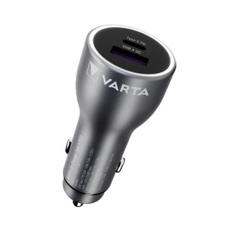 caricabatteria da auto varta 45w nero [57933101111]