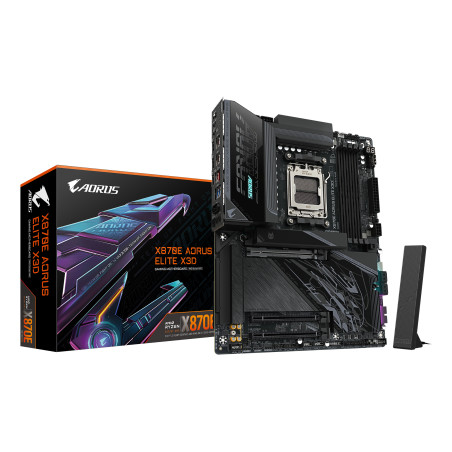 scheda madre amd gigabyte x870e aorus elite x3d am5 atx 4x ddr5 nero