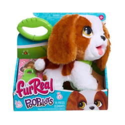 peluche interattivo just play furreal poopalots marrone chiaro/bianco