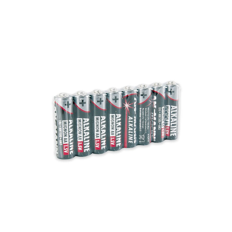 pila ansmann 8 pz. alkaline aa stilo red-line [5015280]