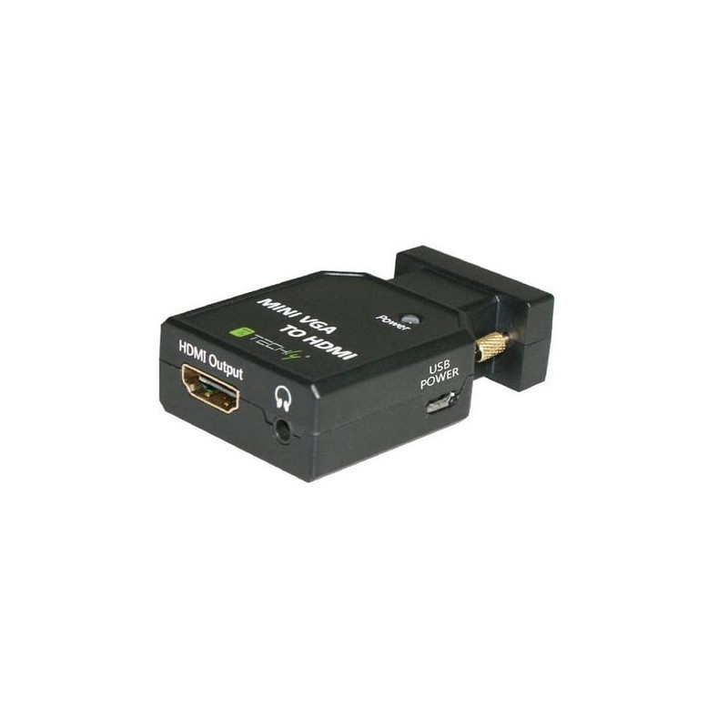 convertitore mini techly da vga e audio a hdmi
