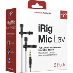 microfono portatile a clip lavalier ik multimedia irig mic lav 2