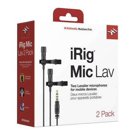 microfono portatile a clip lavalier ik multimedia irig mic lav 2