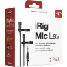 microfono portatile a clip lavalier ik multimedia irig mic lav 2