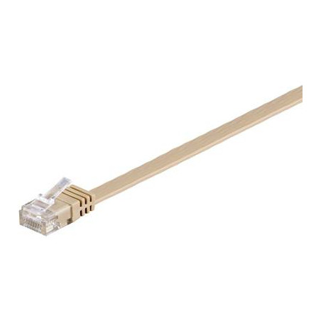 cavo di collegamento rj45 rete cat 6 u/utp 15 m marrone chiaro altamente