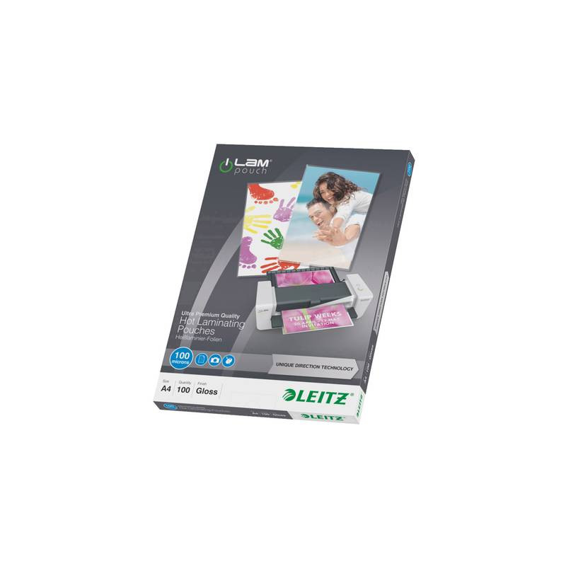 pellicola per plastificazione leitz din a4 100 micron lucida 100