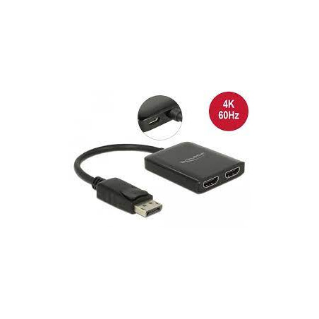 splitter displayport delock 1.4 1 x per 2 x hdmi mst [87769]