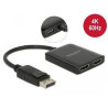 splitter displayport delock 1.4 1 x per 2 x hdmi mst [87769]