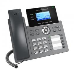 telefono fisso ip grandstream 3-linea nero [grp 2604p hd]