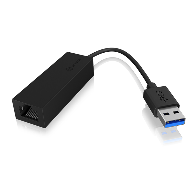 adattatore icybox ib-ac501 1x usb-a a 1xrj-45 nero [60498]