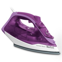 ferro da stiro tefal piastra in ceramica 2400w viola/bianco [fv2836e0]
