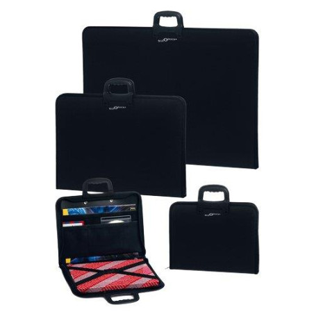 cartella lebez spa 3091 porta disegni 55x38x3cm nero [3091]