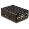 case inter-tech ods-716 per raspberry pi 4 b nero/alluminio