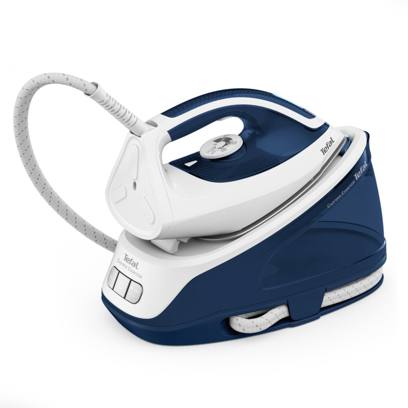ferro da stiro tefal express essential a vapore 1.4l/2200w/blu/bianco