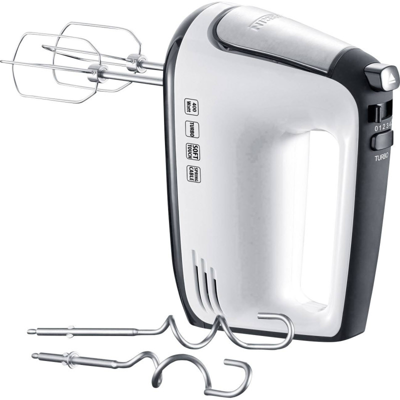 sbattitore elettrico severin hm 3830 400w bianco/nero [3830]
