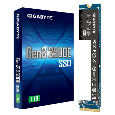 ssd 1tb gigabyte gen3 2500e-m.2-pcie-nvme-write speed