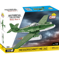modellino cobi klocki messerschmitt me262 aereo 1/48 verde/bianco