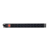 multipresa rack gembird pdu 10xc13 1u 16a c19 2m nero [algemzg00000002]