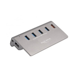 hub usb delock usb 3.2 gen 2 tipo a grigio [64182]