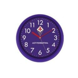orologio da parete lowell ufficiale ac fiorentina 30cm plastica viola