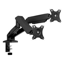 supporto monitor icybox braccio da tavolo per monitor doppio 32"