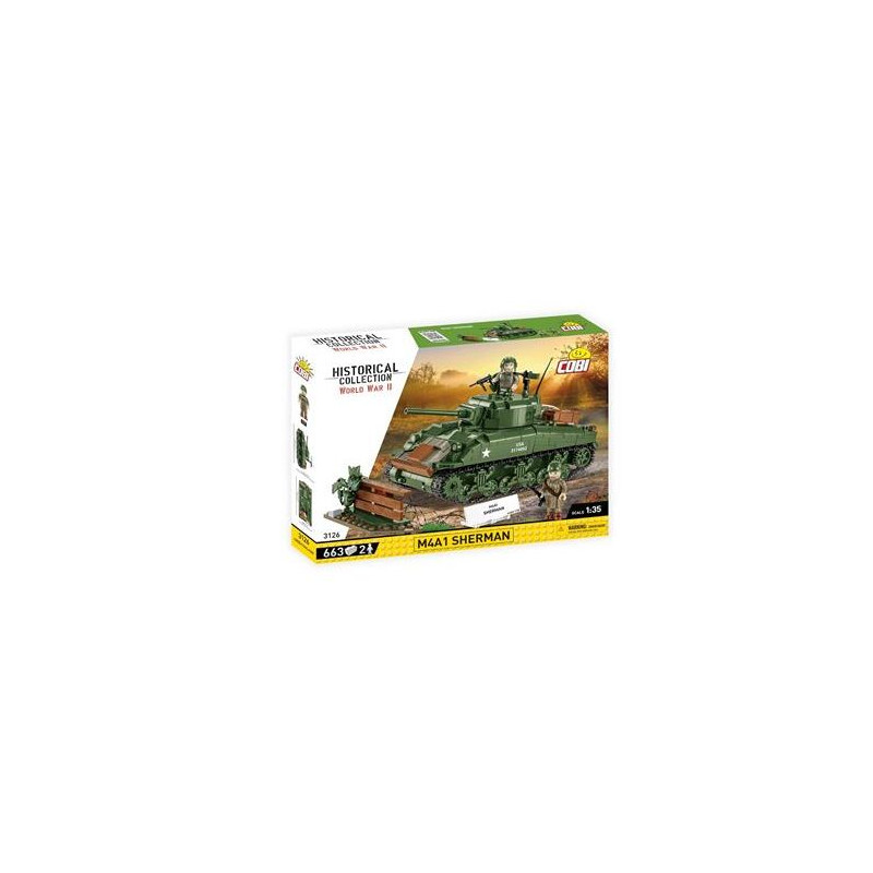 cobi klocki 3126 m4a1 sherman 1/35 verde 663pz [wpcbks0ci031268]
