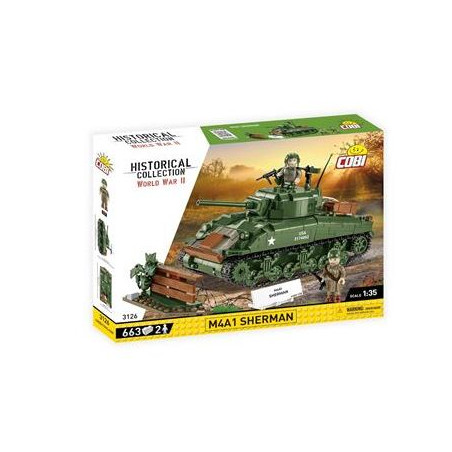 cobi klocki 3126 m4a1 sherman 1/35 verde 663pz [wpcbks0ci031268]