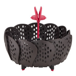 cestello tefal ingenio per cottura a vapore nero/rosso [k2071614]