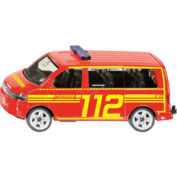 modello veicolo siku 1547 vw t5 comando dei vigili del fuoco rosso/giallo