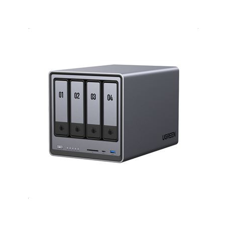 nas ugreen nasync dxp4800 4 bay fino a 112tb 4x 24tb + 2x 8tb grigio