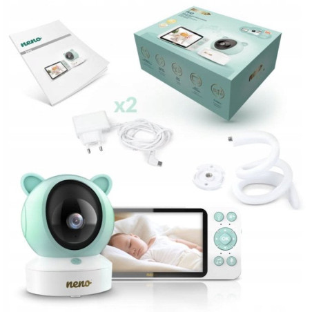 baby monitor elettronico neno ivo rotante lcd 5'' hd 720p