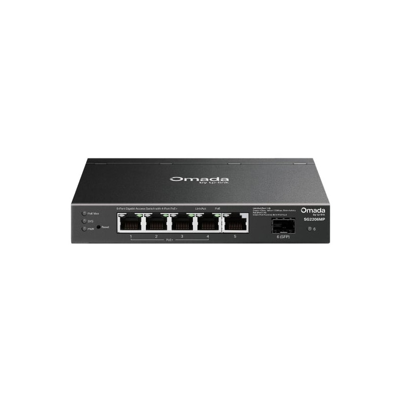 switch tp-link sg2206mp omada access gestito l2 6 porte gigabit
