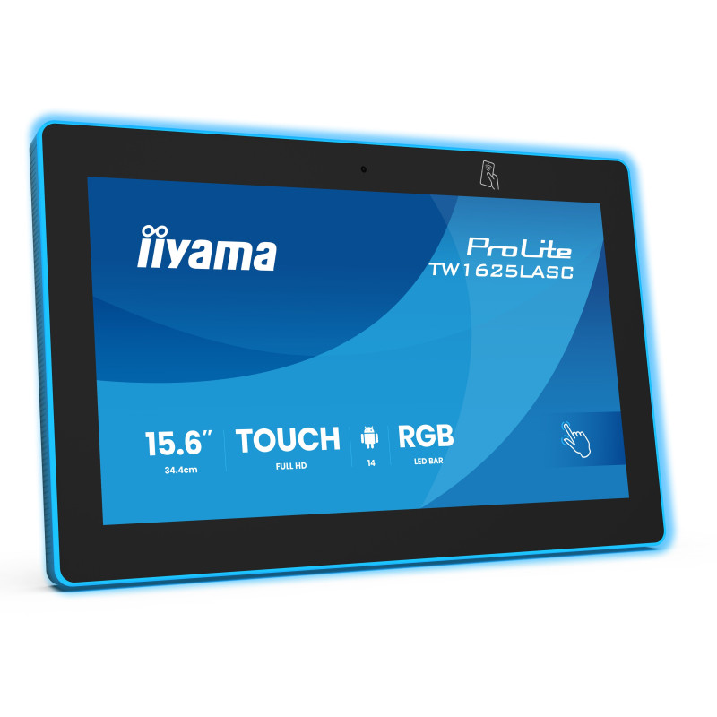 monitor led 15.6'' iiyama prolite tw1625lasc-b3pnr touch