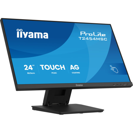 monitor led 24'' iiyama prolite t2454msc-b3ag touch full