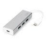 hub usb digitus usb-c 3.0 110x12x34mm argento [da-70242-1]