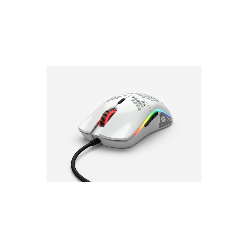 mouse gaming glorious pc gaming race model o - bianco, lucido