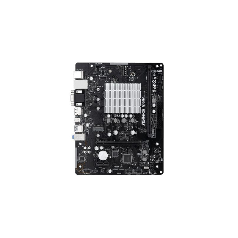 scheda madre asrock n100m matx 1xddr4 nero [90-mxbk80-a0uayz]