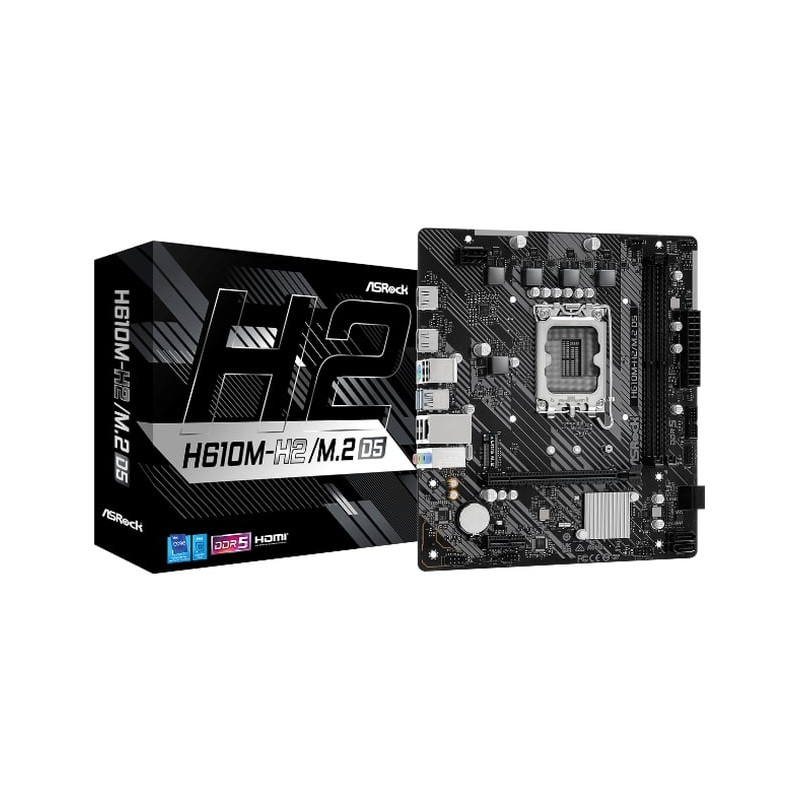scheda madre asrock h610m-h2/m.2 d5 atx 2xddr5 [h610m-h2/m.2