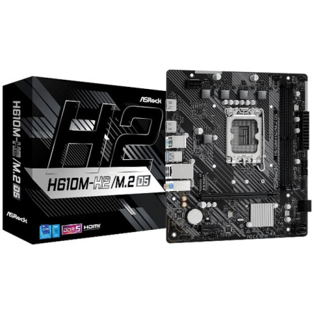 scheda madre asrock h610m-h2/m.2 d5 atx 2xddr5 [h610m-h2/m.2