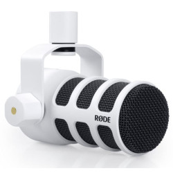 microfono rode podmic per per voice bianco