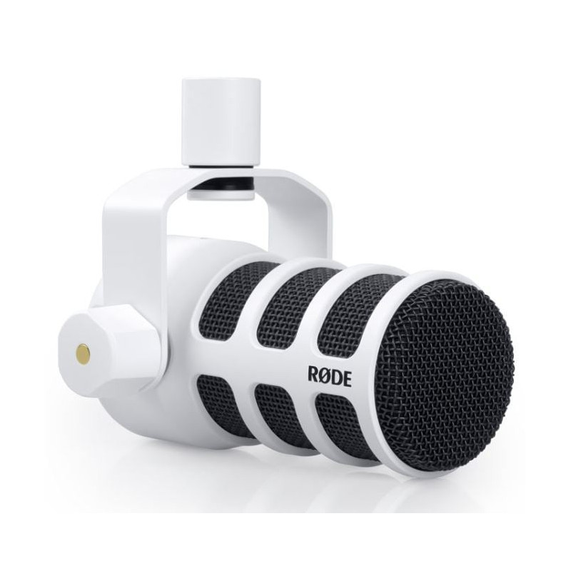 microfono rode podmic per per voice bianco