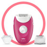 epilatore braun silk-epil 3 20 pinzette rosa/bianco [276]