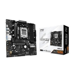 scheda madre amd asrock a620am pro-a am5 micro atx 4x ddr5 nero/argento