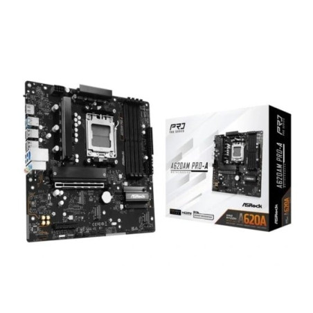 scheda madre amd asrock a620am pro-a am5 micro atx 4x ddr5 nero/argento