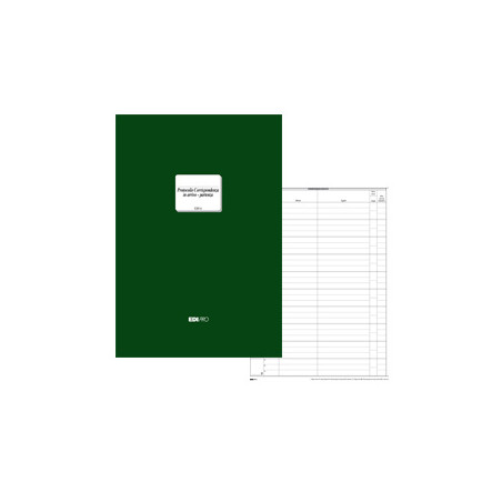 registro corrispondenza arrivo/partenza edipro 300 pagine 31x24,5